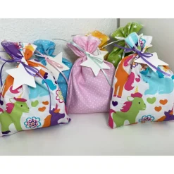 Adventskalender einhorn pink pferd Kalender Advent selber befüllen Säckchen Baumwolle Taschen Tüten Türchen Weihnachten