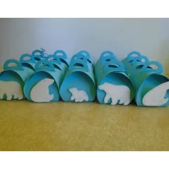 Adventskalender Eisbär Eisbärfamilie  Weihnachtskalender Kinder Junge Mädchen  Zierschachteln Schachteln zum Befüllen