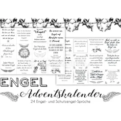 Adventskalender ENGEL Zitate Adventskalender Schutzengel Adventskalender Geschenk Adventkalender Engelsprüche