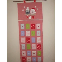 Adventskalender Eulen Eulenliebe Stoff rot Vichy sofort verfügbar keine Versandkosten