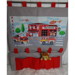 Adventskalender Feuerwehr – wandelbar zum Wandutensilo, handgemacht, 90x100 cm