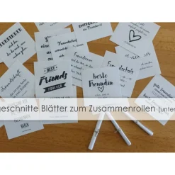 Adventskalender FREUNDSCHAFT mit 24 Botschaften für die beste Freundin oder den besten Freund Weihnachtskalender Advent