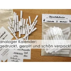 Adventskalender FREUNDSCHAFT mit 24 Botschaften für die beste Freundin oder den besten Freund Weihnachtskalender Advent