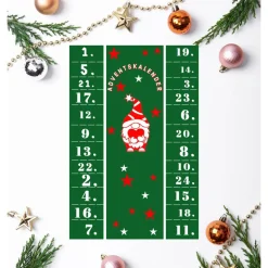 Adventskalender Gutschein Karte Partner Weihnachtsgeschenk Wichtel