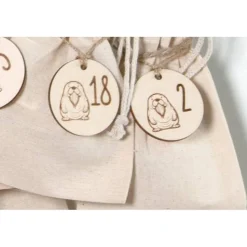 Adventskalender Holz Fuchs personalisiert 36×22 cm | Brett, Zahlen oder Komplettset