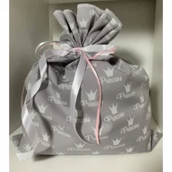 Adventskalender Krone rosa grau Kalender Advent selber befüllen Säckchen Baumwolle Taschen Tüten Türchen Weihnachten