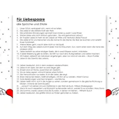 Adventskalender LIEBE Zitate Adventskalender für Paare Adventskalender Geschenk Adventkalender für Paare