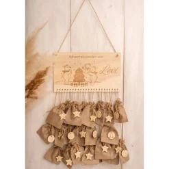 Adventskalender mit Name zum befüllen
