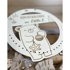 Adventskalender personalisiert mit Namen rund / Weihnachtskalender Advent zum befüllen