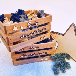 Adventskalender personalisiert | Adventskalender Kinder | Holzkiste  Weihnachten | Geschenke für Kinder | Adventskiste