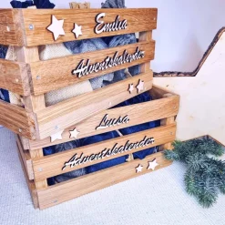 Adventskalender personalisiert | Adventskalender Kinder | Holzkiste  Weihnachten | Geschenke für Kinder | Adventskiste