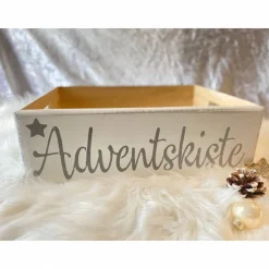 Adventskalender Reh rosa grau Kalender Advent selber befaüllen Säckchen Baumwolle Taschen Tüten Türchen Weihnachten