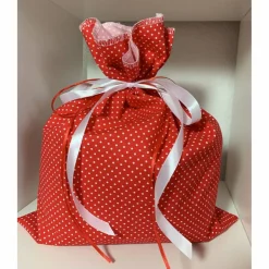 Adventskalender rot blau grau weiß Kalender Advent selber befüllen Säckchen Baumwolle Taschen Tüten Türchen Weihnachten