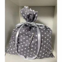 Adventskalender rot blau grau weiß Kalender Advent selber befüllen Säckchen Baumwolle Taschen Tüten Türchen Weihnachten