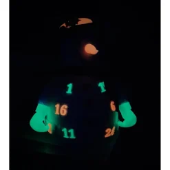 Adventskalender SCHNEEMANN Nachtleuchtend Zylinder Deko Weihnachten Winter Advent Gutschein Amigurumi