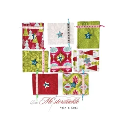 Adventskalender Säckchen 2025 handgefertigt nachhaltig wiederverwendbar Geschenkbeutel XXL