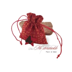 Adventskalender Säckchen selber füllen Geschenkbeutel rot kariert handgefertigt