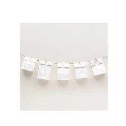 Adventskalender Set Papiertüten weiß