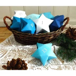 Adventskalender Sterne zum Befüllen