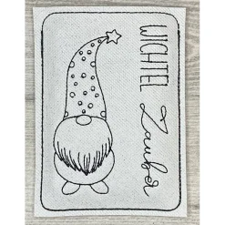 Adventskalender to go, bestickt, Wichtel, Gnom, Advent, Vorweihnacht, Geschenk, Mini-Kalender, Vorfreude, Weihnachten !