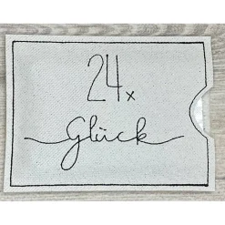 Adventskalender to go, bestickt, Nikolaus, Advent, Vorweihnacht, Geschenk, Mini-Kalender, Vorfreude, Weihnachten !