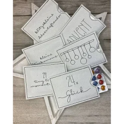 Adventskalender to go, bestickt, Wichtel, Gnom, Advent, Vorweihnacht, Geschenk, Mini-Kalender, Vorfreude, Weihnachten !