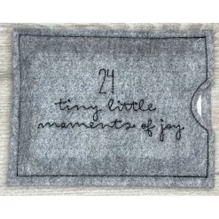 Adventskalender to go, bestickt, Nikolaus, Advent, Vorweihnacht, Geschenk, Mini-Kalender, Vorfreude, Weihnachten !