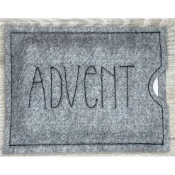 Adventskalender to go, bestickt, Nikolaus, Advent, Vorweihnacht, Geschenk, Mini-Kalender, Vorfreude, Weihnachten !