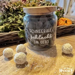 Adventskalender/ Vorratsglas Holzdeckel | Weihnachten | Keksglas |  | Plott | 1270ml | Geschenk zu Weihnachten | Glas