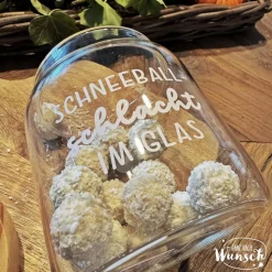 Adventskalender/ Vorratsglas Holzdeckel | Weihnachten | Keksglas |  | Plott | 1270ml | Geschenk zu Weihnachten | Glas