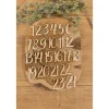 Adventskalender Zahlen aus Holz / Holzzahlen 1 bis 24 / Anhänger Weihnachtskalender
