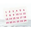 Adventskalender Zahlen Sticker, Zahlen PINK, 1-24 Aufkleber, made by BuntMixxDESIGN