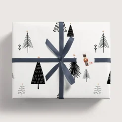 Adventskalender Zahlenaufkleber *Scandi Winter* / 24 runde Aufkleber / ∅ 40 mm