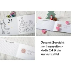 Adventskalender zum Ausmalen