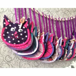 Adventskalenderesäckchen bunt befüllbar Katzenmotiv