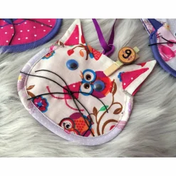 Adventskalenderesäckchen bunt befüllbar Katzenmotiv