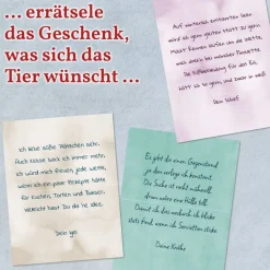 Adventskalender-Rätsel für Kinder ab 6 Jahren um 24 Wichtelwünsche von Waldtieren, mit großem Wald-Panorama (59 x 21 cm)
