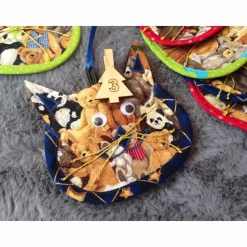 Adventskalendersäckchen befüllbar Katzenform Bärchenmotiv