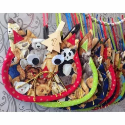 Adventskalendersäckchen befüllbar Katzenform Bärchenmotiv