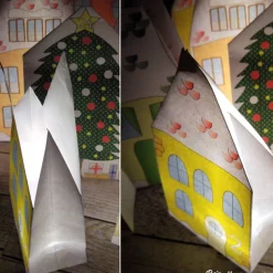 Adventskalender-Tüten Winterdorf – Handgemachter Adventskalender zum Befüllen