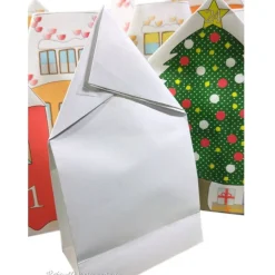 Adventskalender-Tüten Winterdorf – Handgemachter Adventskalender zum Befüllen