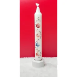 Adventskerze mit Datum | Weihnachtskerze zum Herunterbrennen | Adventskalender Kerze | Weihnachtsdeko | Geschenkidee