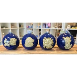 Adventskerzen - Weihnachtskerzen 4-er Set - Blau -