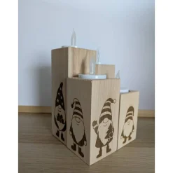 Adventskranz Adventskalender aus Holz – 4 Varianten, handgemacht