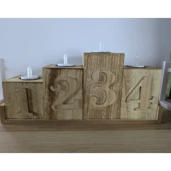 Adventskranz Adventskalender aus Holz – 4 Varianten, handgemacht