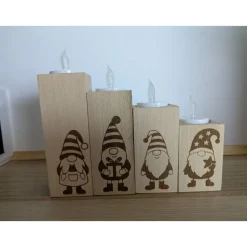 Adventskranz Adventskalender aus Holz – 4 Varianten, handgemacht