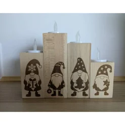 Adventskranz Adventskalender aus Holz – 4 Varianten, handgemacht
