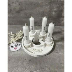 Adventskranz, Adventskerzen, Weihnachtsteller, Weihnachtsset, Raysin, Deko, Dekoteller, Adventszauber, Kerzen, Dekoidee,