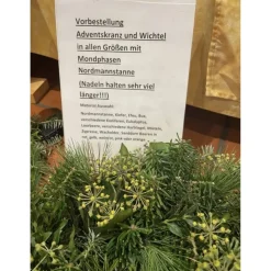 Adventskranz frischer Kranz Naturkranz