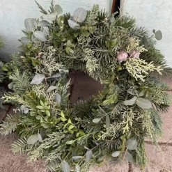 Adventskranz frischer Kranz Naturkranz